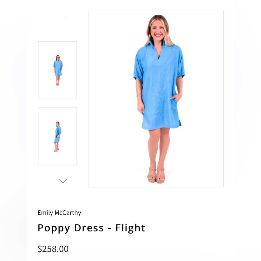 Blue Poppy Dress